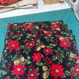 Holiday Poinsettia Placemats